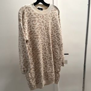 Vici leopard sweater dress